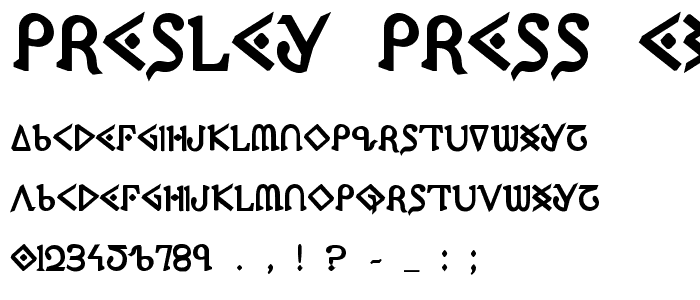 Presley Press ExtraBold font